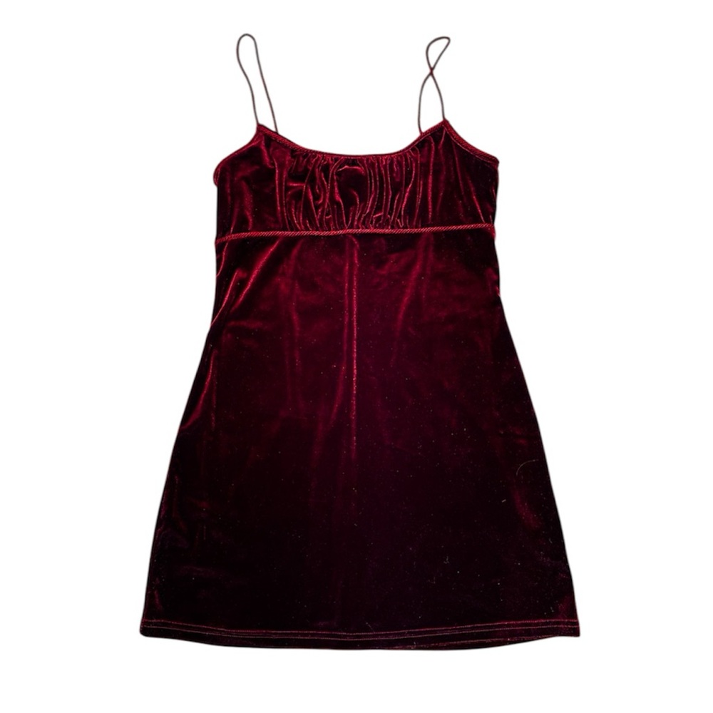 Vintage Velvet Babydoll Minidress 90’s y2k